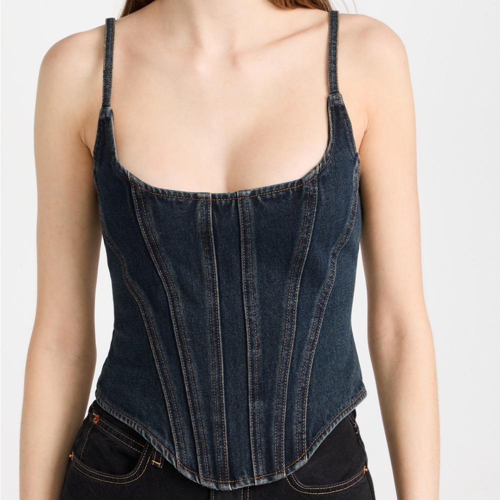 Lioness Denim Corset Top